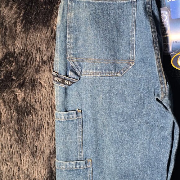 OTB On The Brink Denim Carpenter Shorts Mens 30 Blue Vintage Deadstock 90s Y2K - Picture 6 of 10